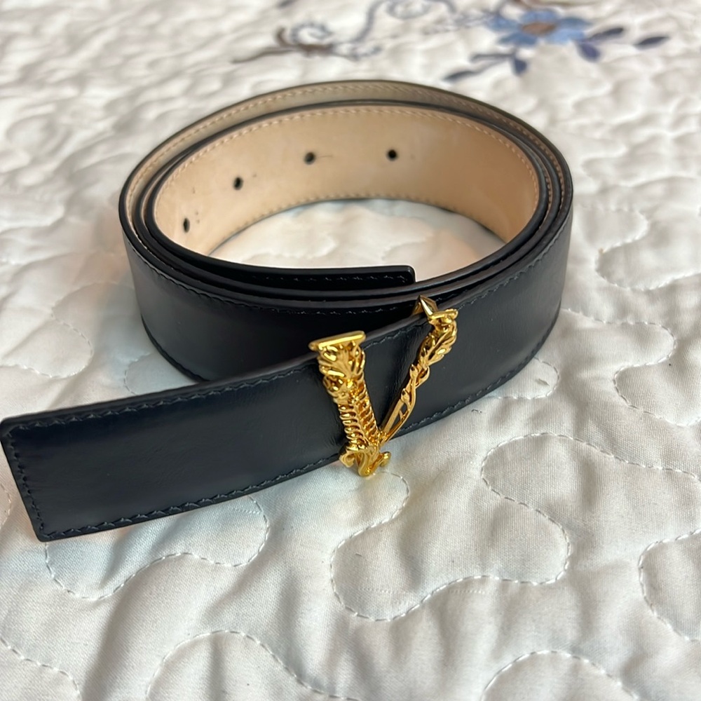 Versace virtues leather belts 85-34 🦋☘️🦋☘️